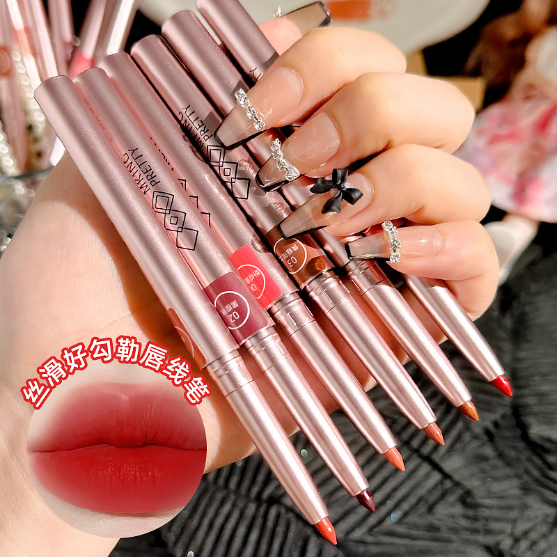 MK Rotating Lip Liner Lipstick Pen Waterproof Long-lasting Matte Women's Hook Line Lip Pen Makeup Wholesale Small Batch Internet Celebrity Model