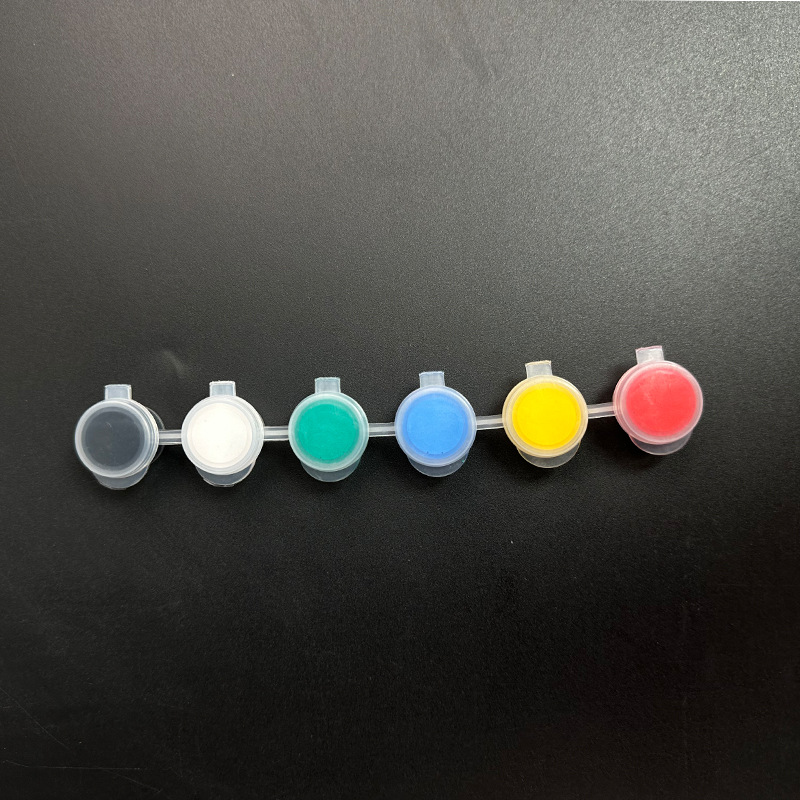 Children's acrylic paint 12-color set 6 conjoined kindergarten students art painting graffiti DIY gypsum paint strips 8