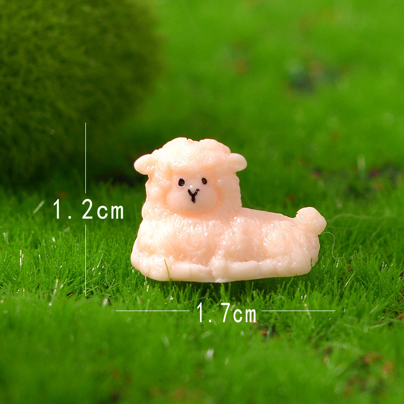 Cross-border mini cute little animal series, micro landscape gardening resin small ornaments, succulent potted small accessories 7
