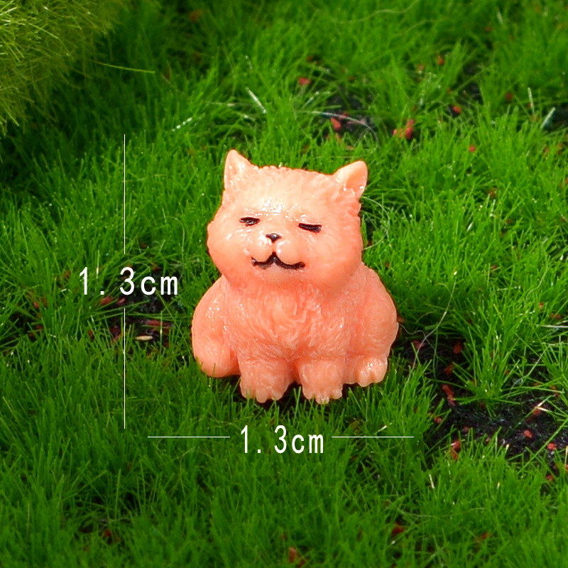 Cross-border mini cute little animal series, micro landscape gardening resin small ornaments, succulent potted small accessories 9