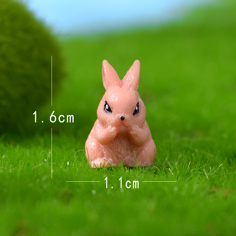 Cross-border mini cute little animal series, micro landscape gardening resin small ornaments, succulent potted small accessories 10