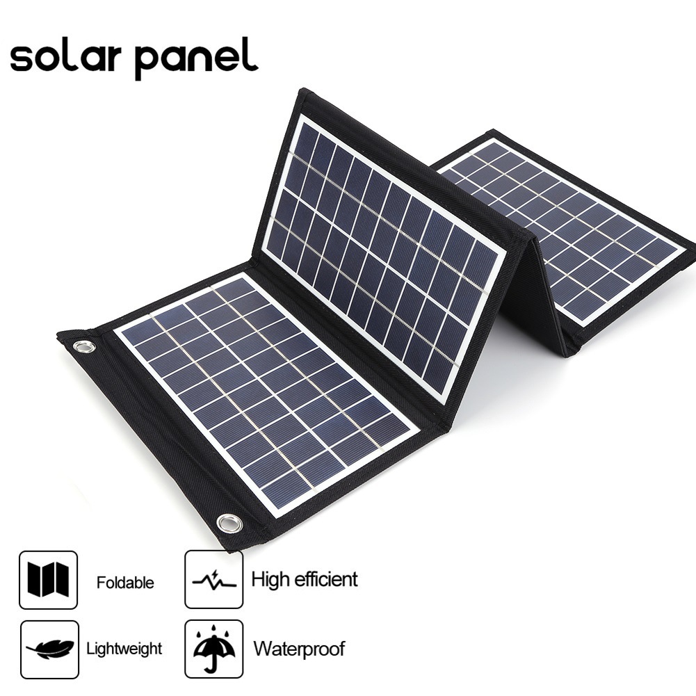 20W 5V Solar Folding Bag Charger Solar Outdoor Mobile Power Charging Board Dual USB