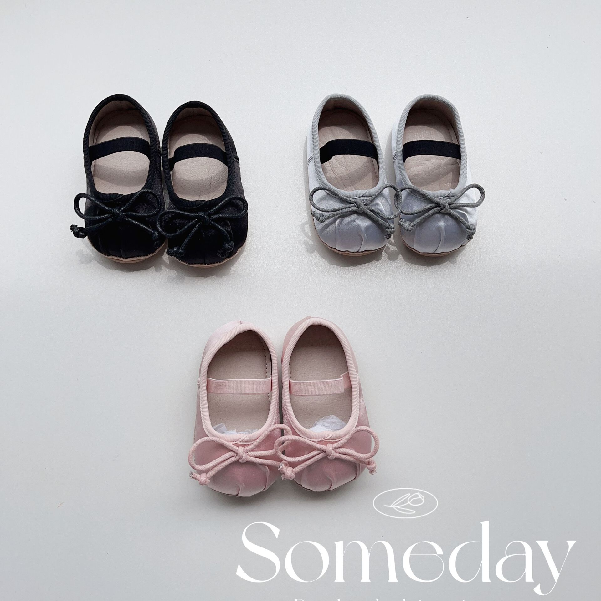 Autumn new baby shoes soft sole toddler shoes for girls baby princess Korean style single shoes elastic band release heel soft surface