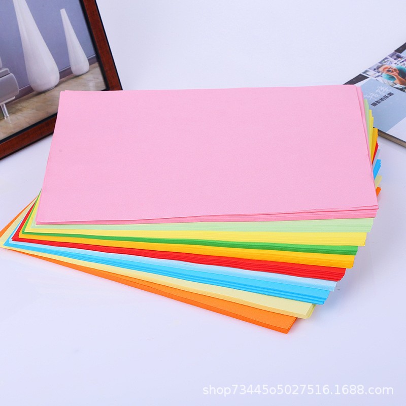 Color copy paper A4 handmade origami office printing paper student stationery multifunctional pure wood pulp 70g kraft paper