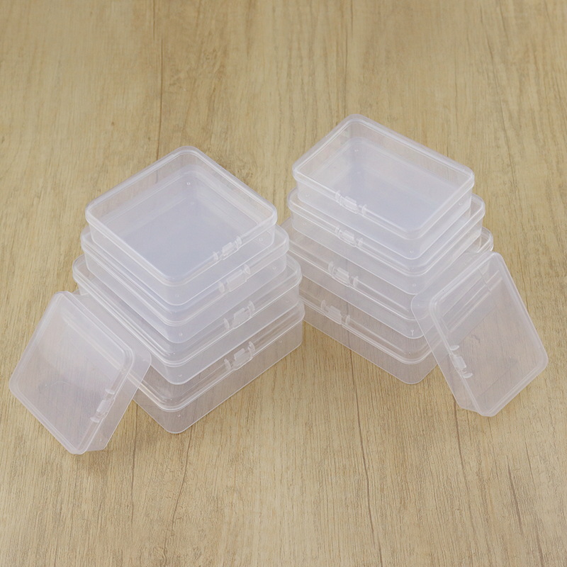 Transparent PP box rectangular plastic box parts box mobile phone storage tool mini small storage box fishing gear 3