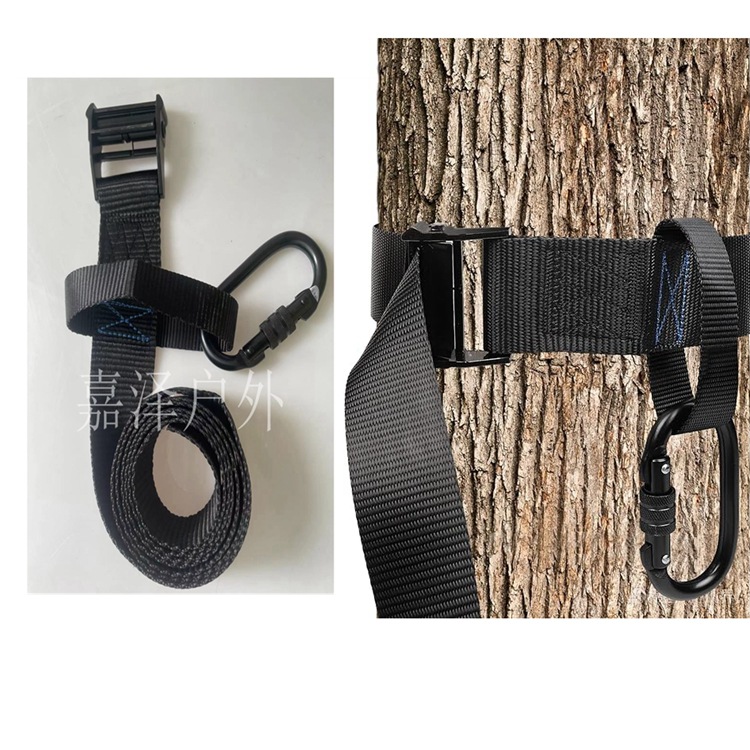 Black strap hook hunting anti-fall equipment metal hook forest accessories bracket