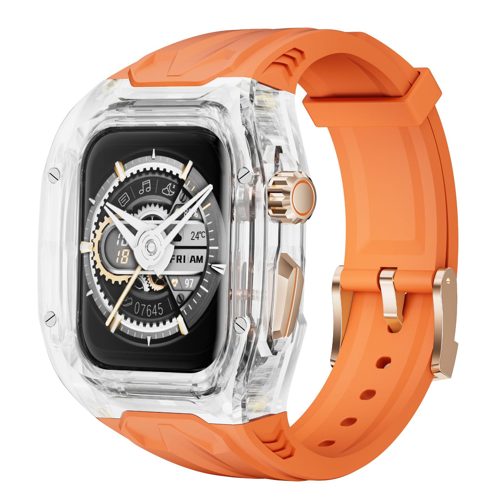S11 is suitable for Apple Watch 10th generation iwatch Lambo modified Richard style transparent case Apple watch strap
