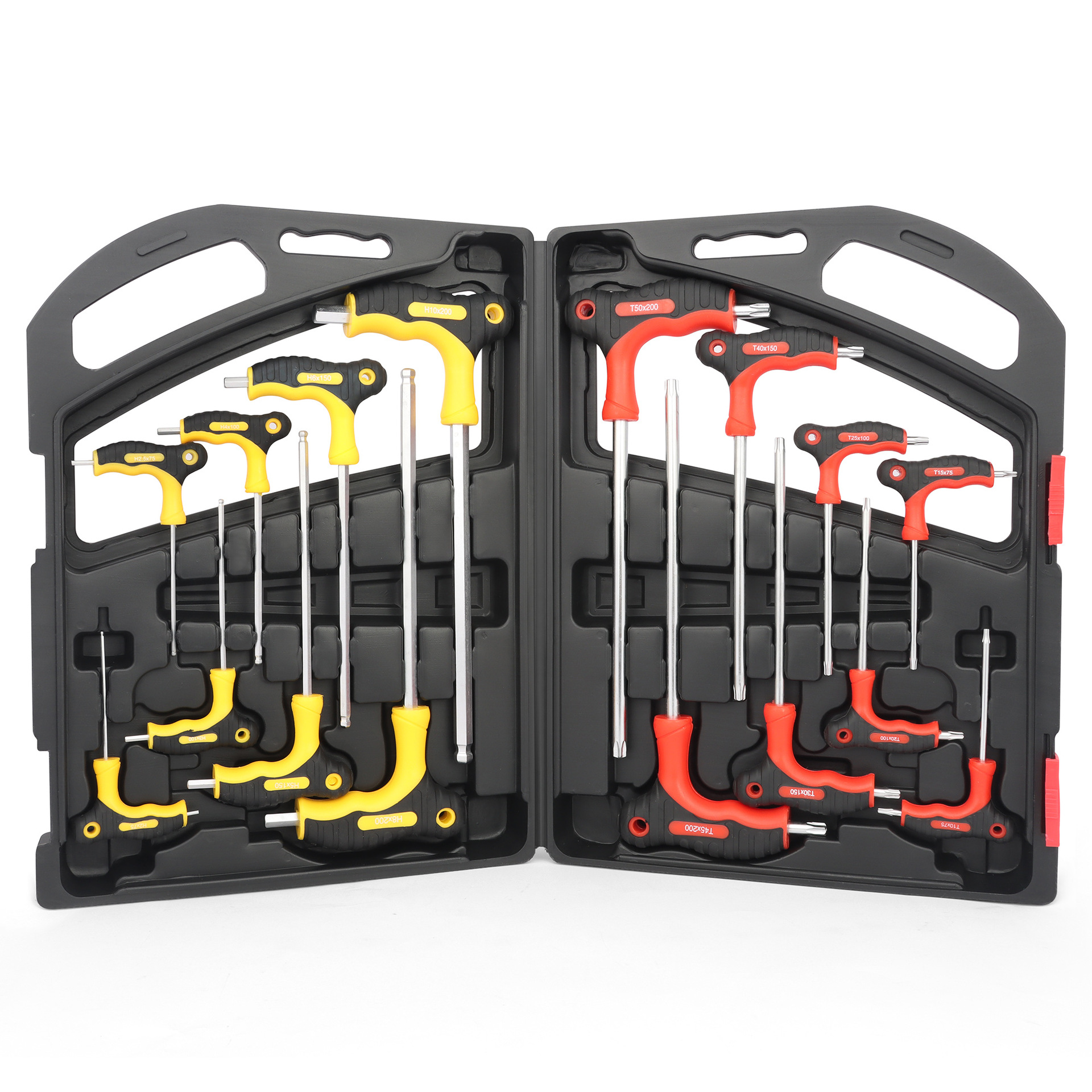 16-Piece T-Handle Torx Ball Wrench Set Performance Repair Tools with Storage Case Available in One Piece