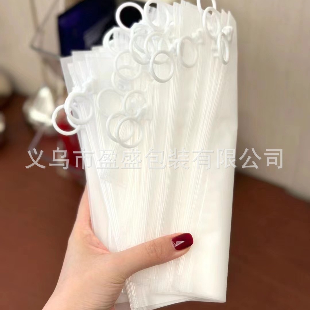 Moisture-proof Thickened Storage Bag Toy Classification Travel Portable Artifact Cosmetics Distribution Bag Transparent Pull-tab Bag 3