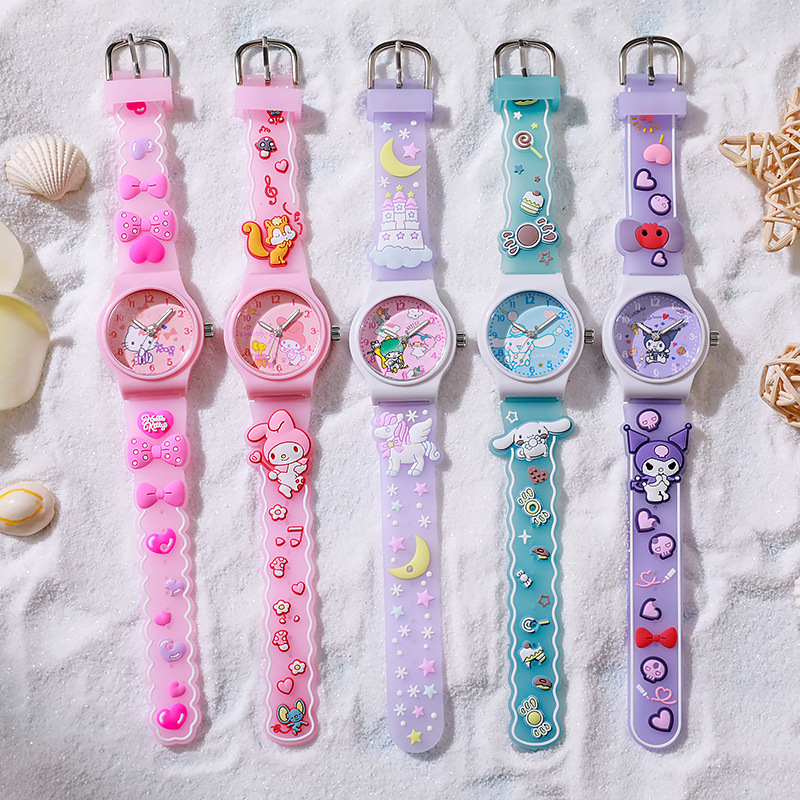 New cute cartoon children's watch jelly primary school student watch quartz watch gift for boys and girls