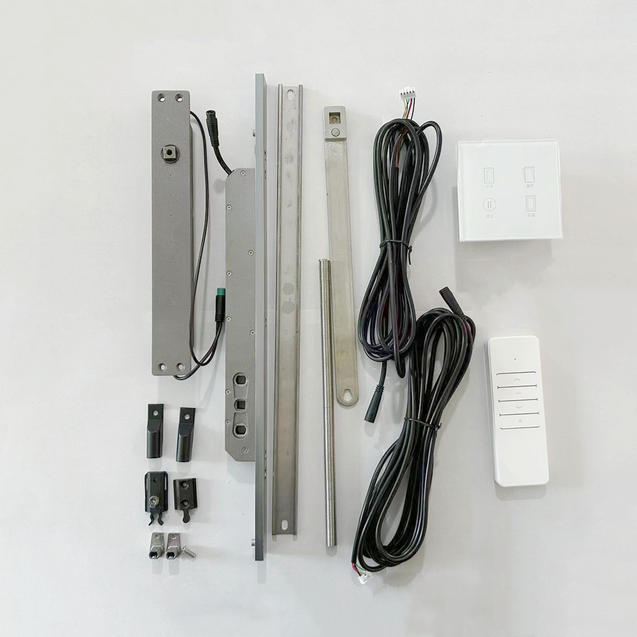 Inward-opening and inner-turning self-integrated window motor control system intelligent electric window opener with manual function for home use