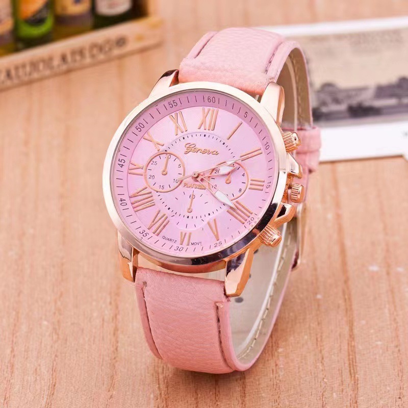 Women's Belt Watch Watch Geneva Quartz Watch Women's Women's Watch Scale Men's Fashion Quartz Watch Cross-Border