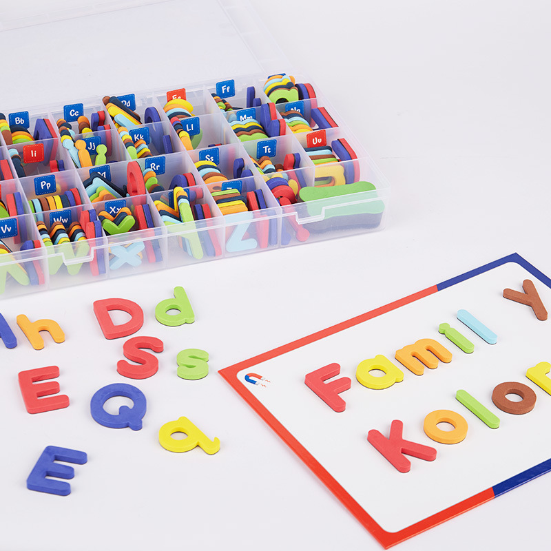 Educational children's toys alphabet magnetic stickers primary school word spelling English teaching aids small toys wholesale