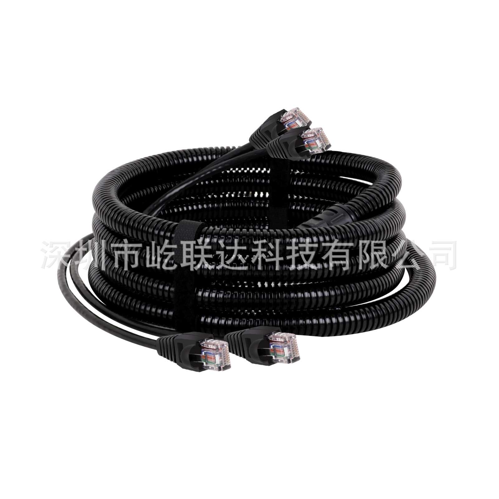 Two-in-one Category 6 network cable Ethernet extension cable engineering wiring with waterproof pipe hose Gigabit twisted pair