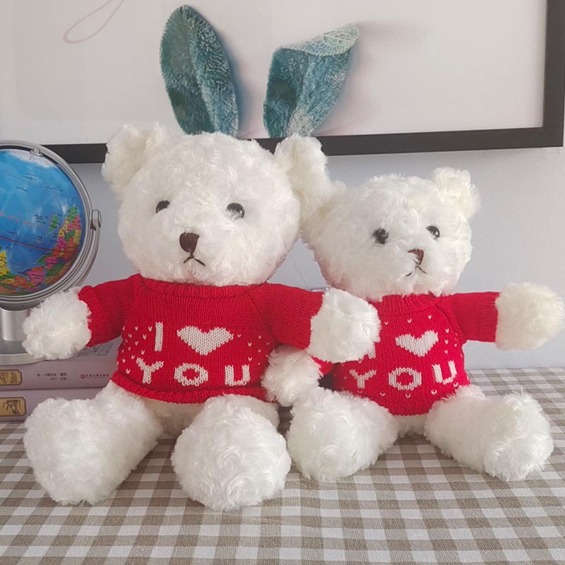 love couple bear doll teddy bear doll rag doll Valentine's Day gift Chinese Valentine's Day 5.20 gift for lover