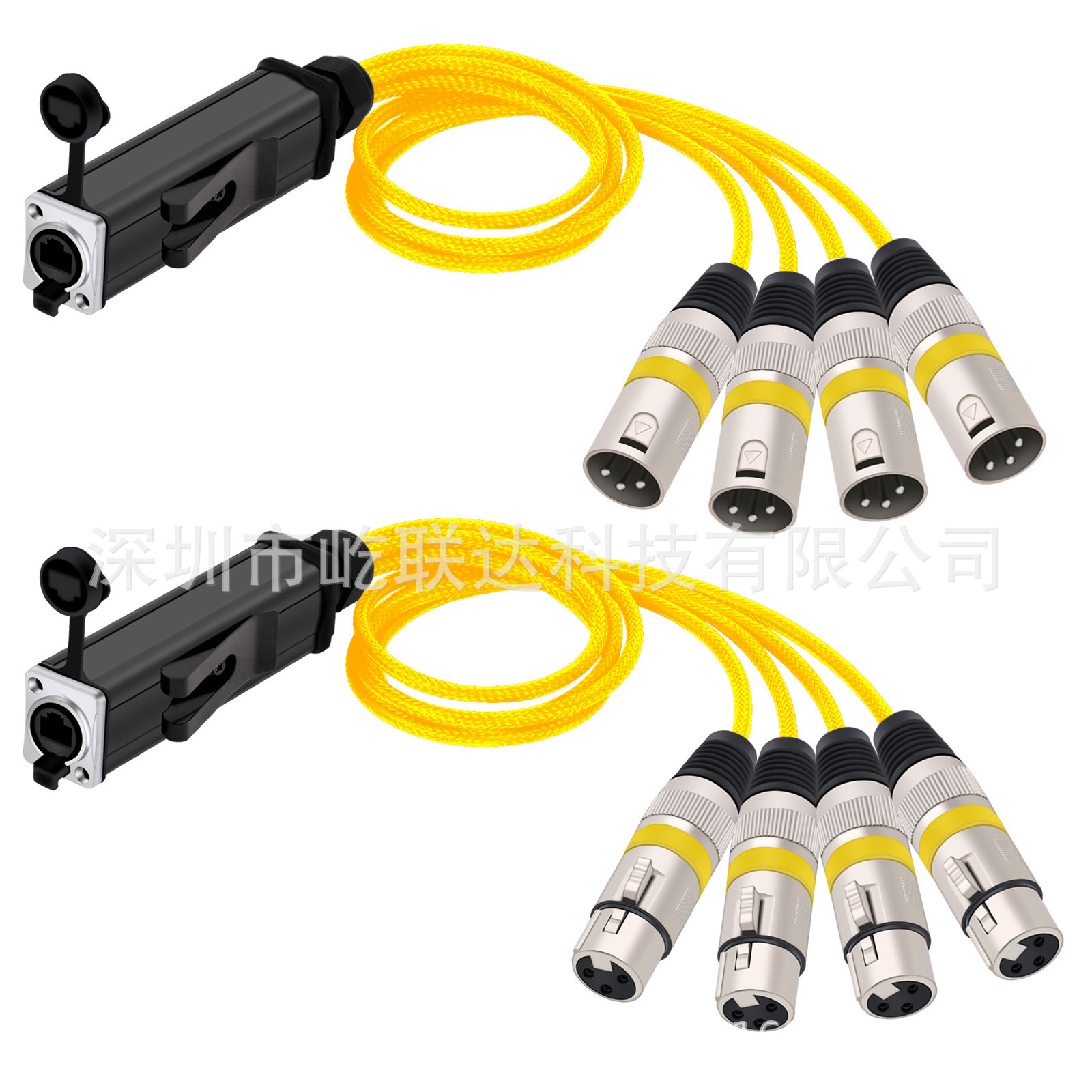 Waterproof RJ45 shielded network signal cable Ethernet power cable microphone microphone cable audio cable