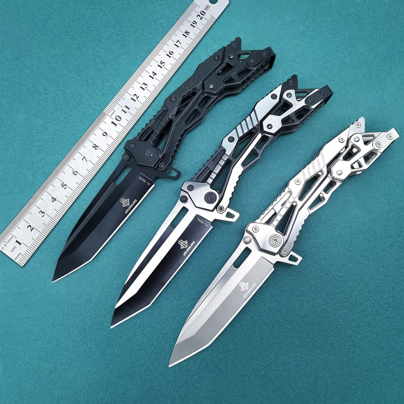 Multifunctional mechanical pocket knife, outdoor survival knife, outdoor camping tool, all stainless steel folding knife, folding knife on behalf of others