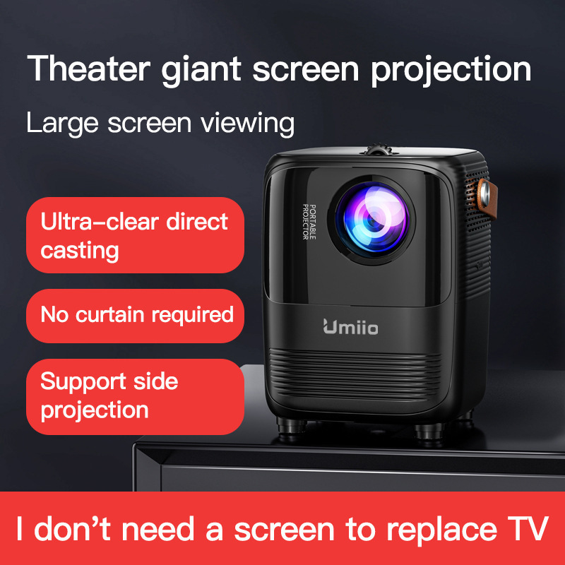 Cross-border umiio mini A008 outdoor portable home use S11 ultra-high definition projector small theater wholesale