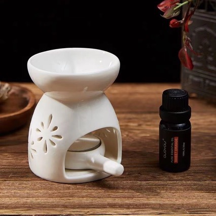 Dry-burning aromatherapy candle lamp essential oil lamp ceramic incense stove bedroom living room kitchen aroma humidifier