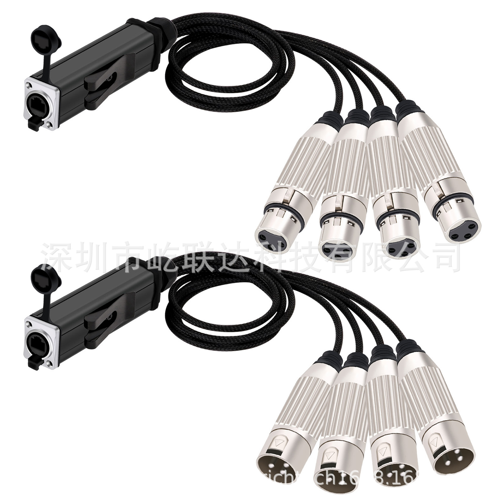 Waterproof RJ45 shielded network signal cable Ethernet power cable microphone microphone cable audio cable