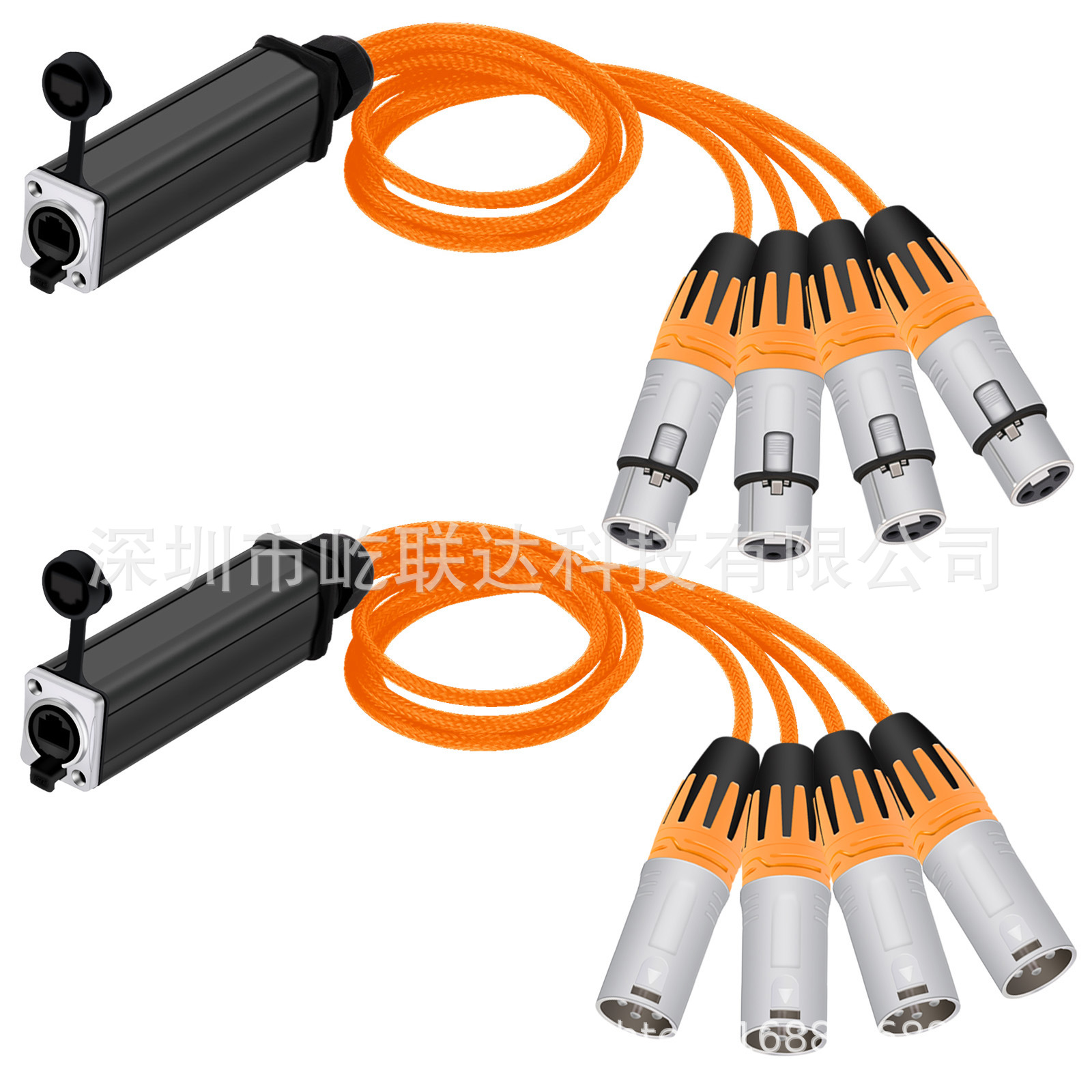 Waterproof RJ45 shielded network signal cable Ethernet power cable microphone microphone cable audio cable