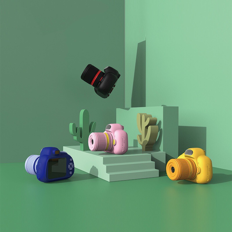 Cross-border popular portable mini cartoon SLR children's digital action camera SLR