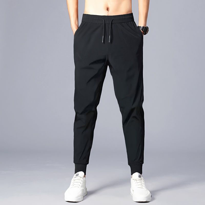 Long pants men's casual pants summer ice silk thin loose quick-drying harem leggings trendy sports pants for men