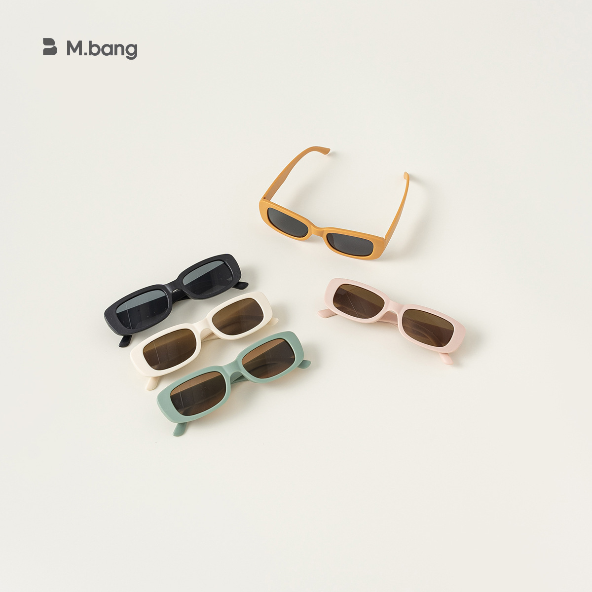 Bangxuan children's contrasting color glasses new style sunglasses trendy men and women European and American small square frame sunglasses PS24073