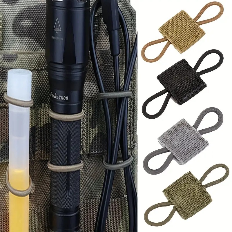 Outdoor tactical moll system backpack accessories vest accessories tactical buckle camouflage hole multi-purpose rope