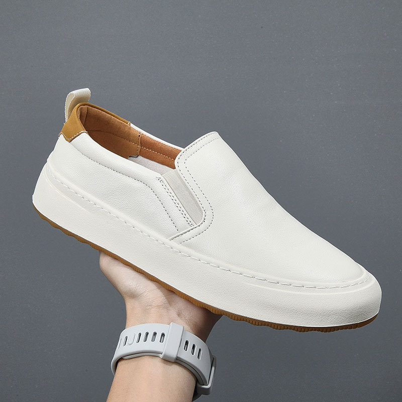 Men's Shoes 2025 New Men's Genuine Leather Casual Shoes Breathable Loafers Slip-on Loafers Breathable and Comfortable