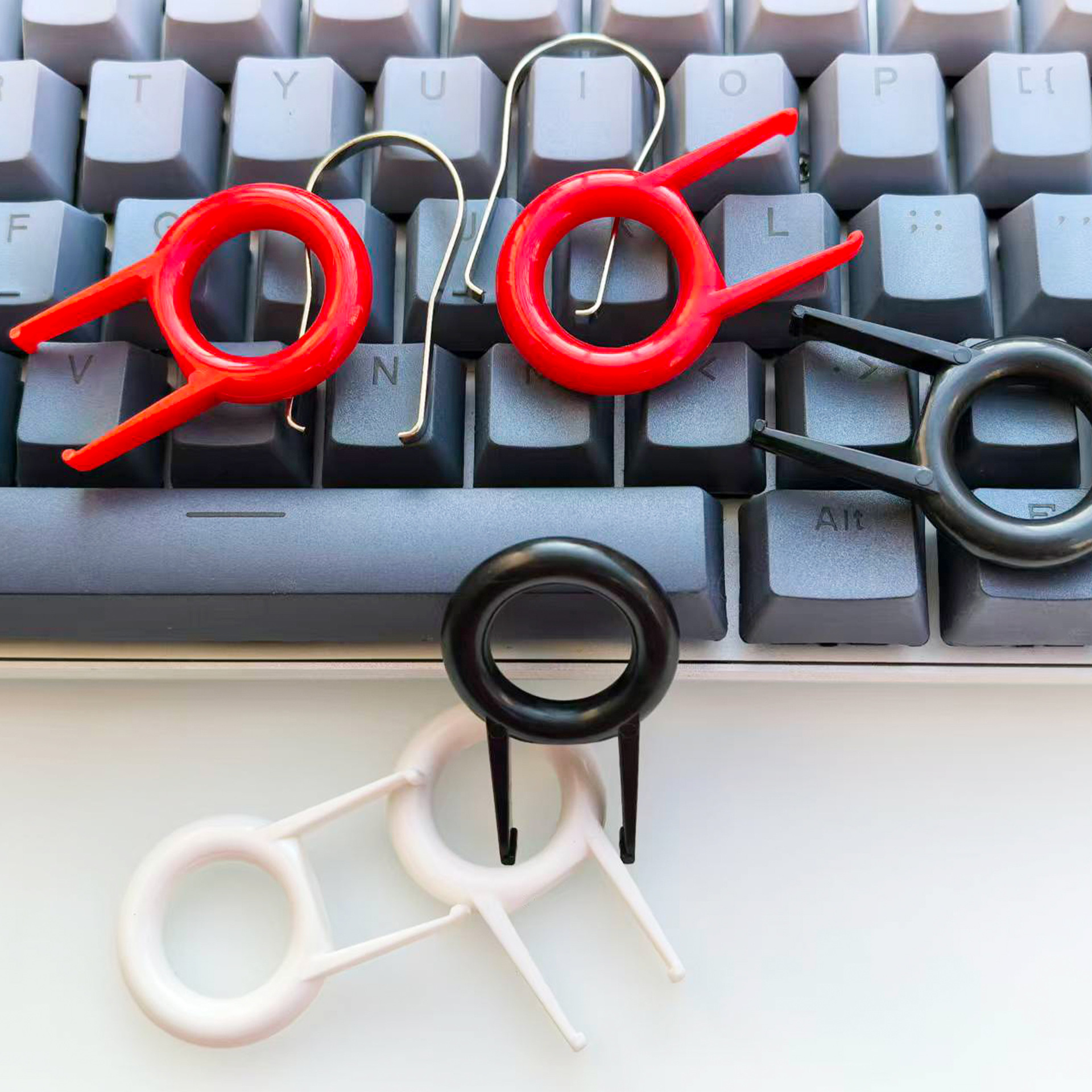 Key puller, shaft puller, mechanical keyboard keycap removal tool, stainless steel metal removal keycap key opener accessories 2