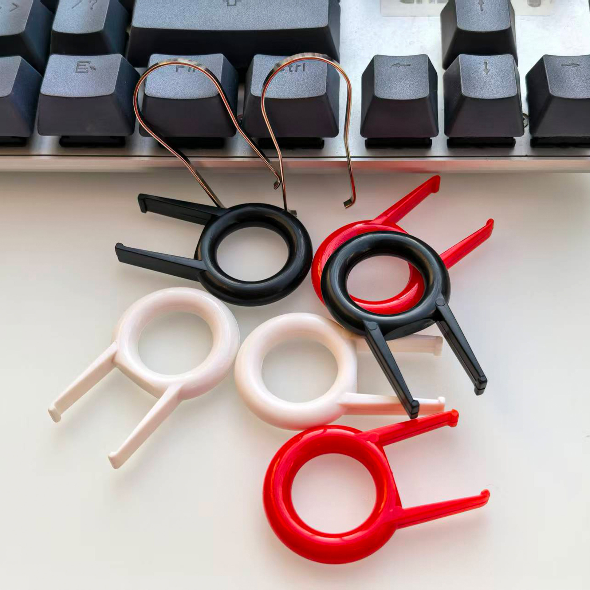 Key puller, shaft puller, mechanical keyboard keycap removal tool, stainless steel metal removal keycap key opener accessories 5