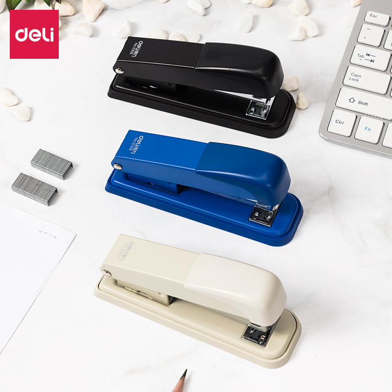 Deli No. 12 stapler thickened large stapler small stapler medium multifunctional stapler for students