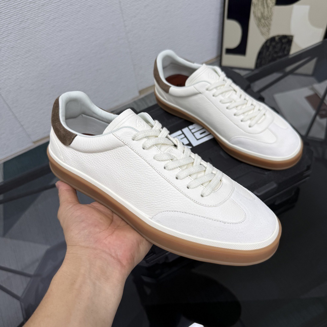 2025 Spring and Autumn New White Shoes LP Men's Shoes Casual Sports Shoes Color Matching Moral Training Shoes Flat Single Shoes Couple Style
