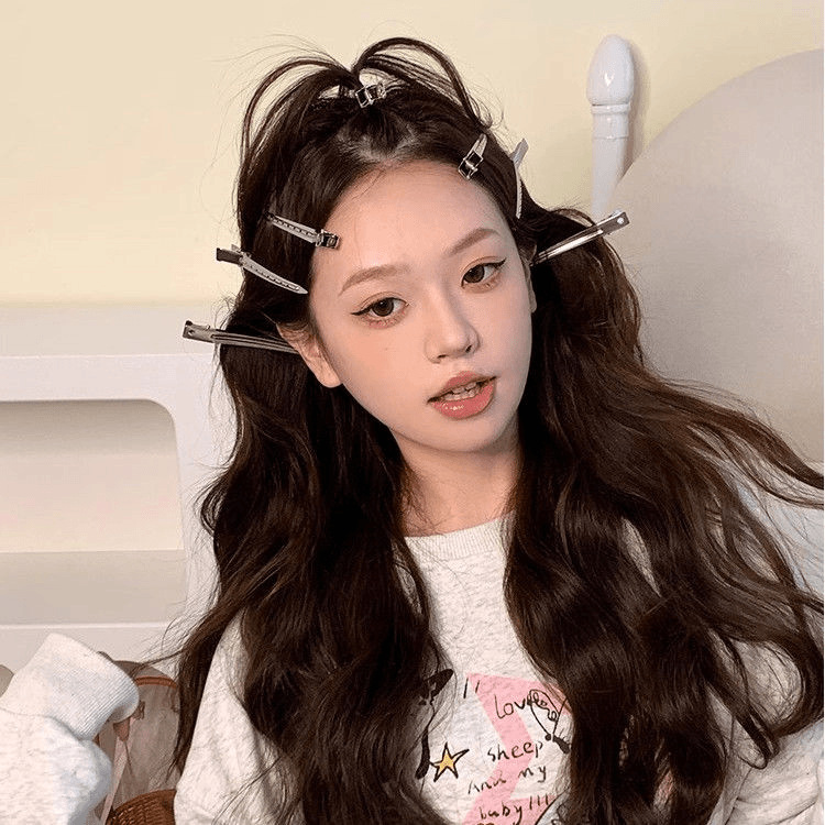 Cute hairpin for women with fluffy hair roots, high skull bangs clip, forehead duckbill clip, positioning clip, hairpin for hair accessories 3