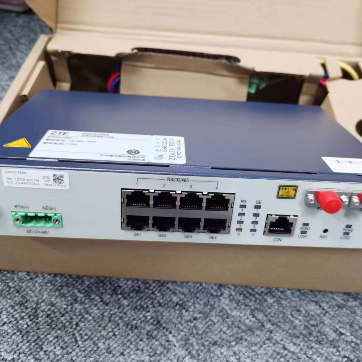 ZTE ZXA10 F809 ONU Passive optical access equipment Power-specific industrial-grade optical network unit