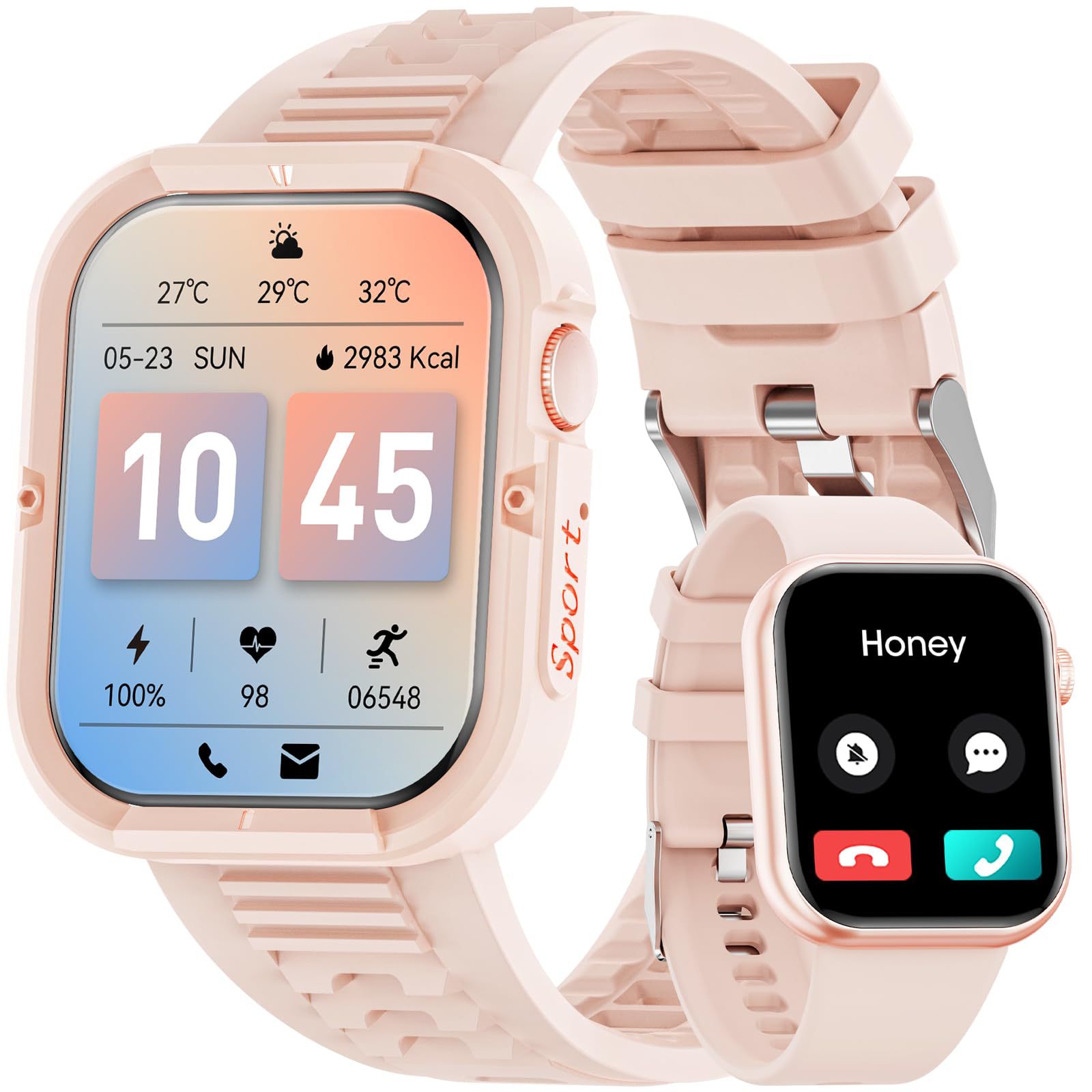 Cross-border hot-selling outdoor sports smart watch, heart rate sleep, Bluetooth call, fitness, cycling and climbing watch
