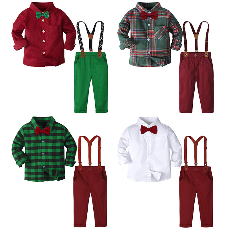 Boys' costumes, one-year-old small suits, European and American children's Christmas costumes, holiday party dresses, cross-border clothes