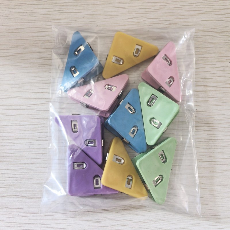 Multifunctional triangle clip, right-angled corner clip, information file storage clip, notebook corner clip, stationery clip, office supplies 7