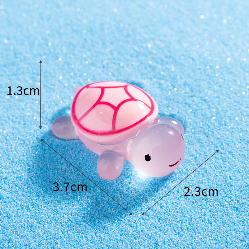 Live blind bag Internet celebrity luminous turtle micro landscape fish tank diy turtle decoration accessories resin small ornaments 7