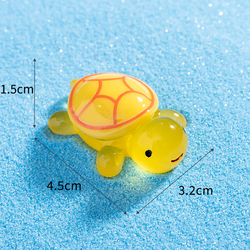 Live blind bag Internet celebrity luminous turtle micro landscape fish tank diy turtle decoration accessories resin small ornaments 8