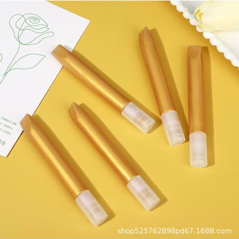 Three-dimensional pearlescent pigment 5 golden hook pen strokes no-bake ceramic metal glass acrylic paint resistant to cross-border