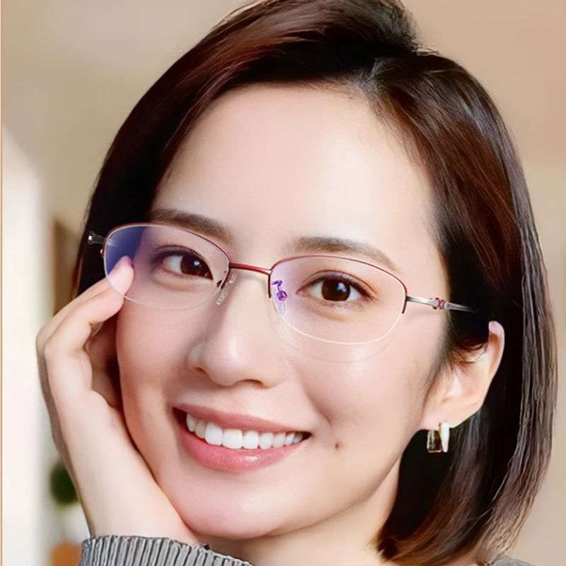 Inherited reading glasses for women, anti-blue light and anti-fatigue brand, high-end high-definition, fashionable reading glasses for middle-aged and elderly people