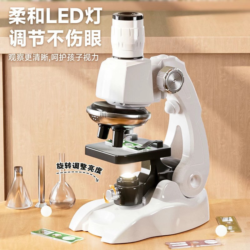 Cross-border children's microscope toys, primary and secondary school students' scientific experiments, science and education toys, portable manufacturers wholesale