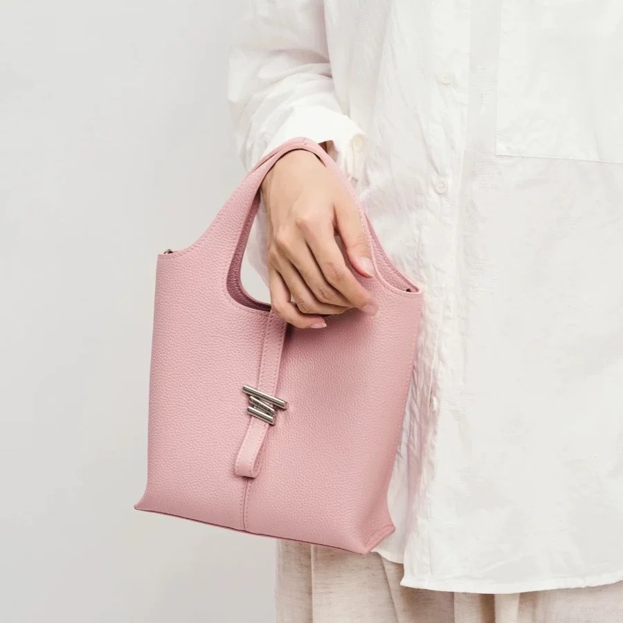 FIEDLLSISSI/Fied Sissi Wind Chime Tote Vegetable Basket Bag Large Capacity Commuting Portable Shoulder Bag