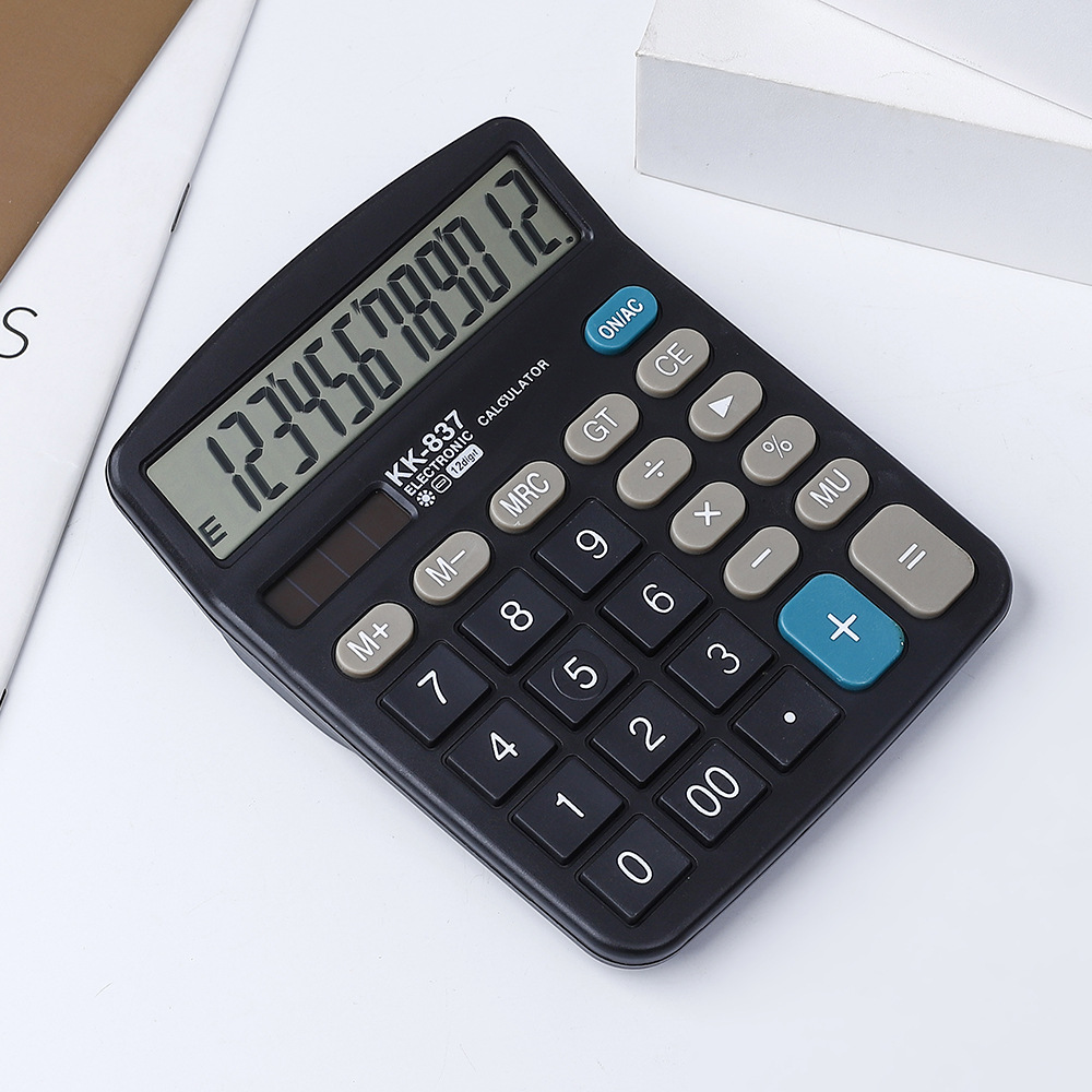 837 Calculator without Voice Calculation Student Financial Office Desktop Computer Wholesale Silent Design