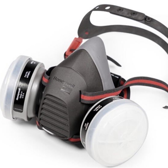 Honeywell NORTH5500 series rubber half mask 550050M threaded interface dust and poison suit