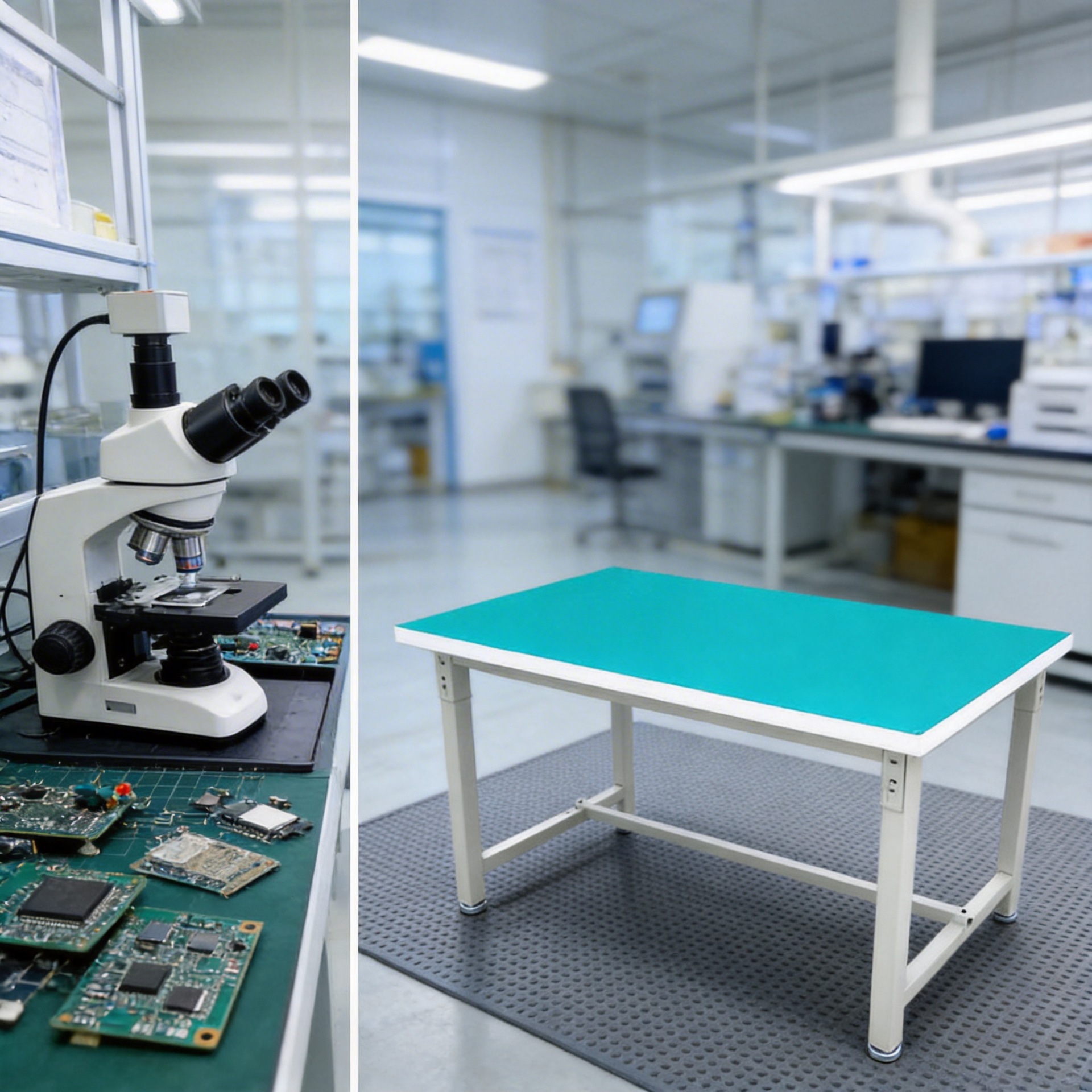 Anti-static multi-station workbench desktop heavy-duty fitter workshop laboratory operating table anti-static workbench