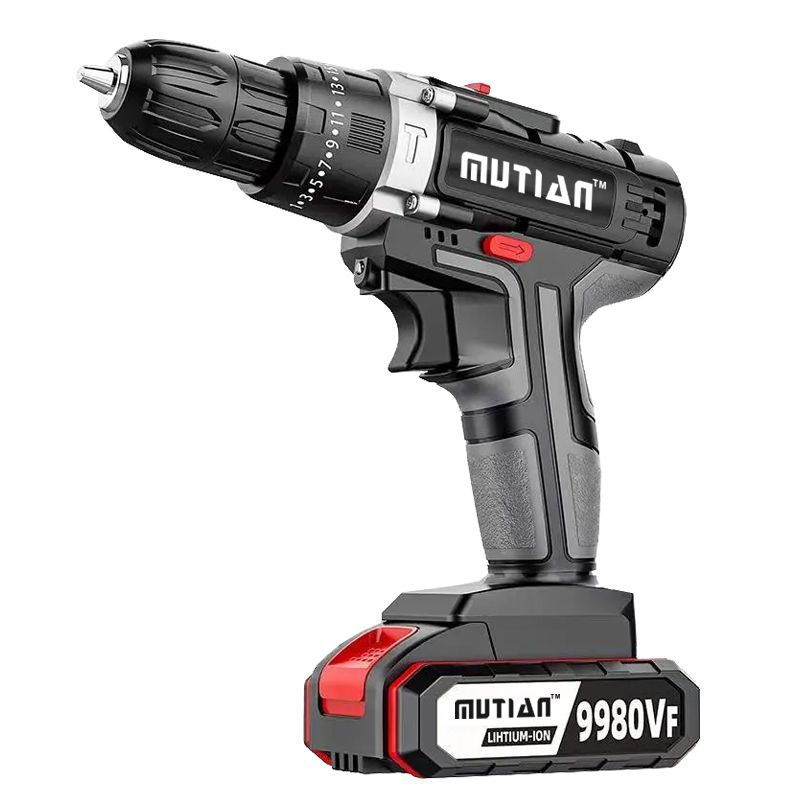 Industrial-grade ultra-high-power hand drill lithium-ion two-speed rechargeable drill impact drill household multi-function electric screwdriver