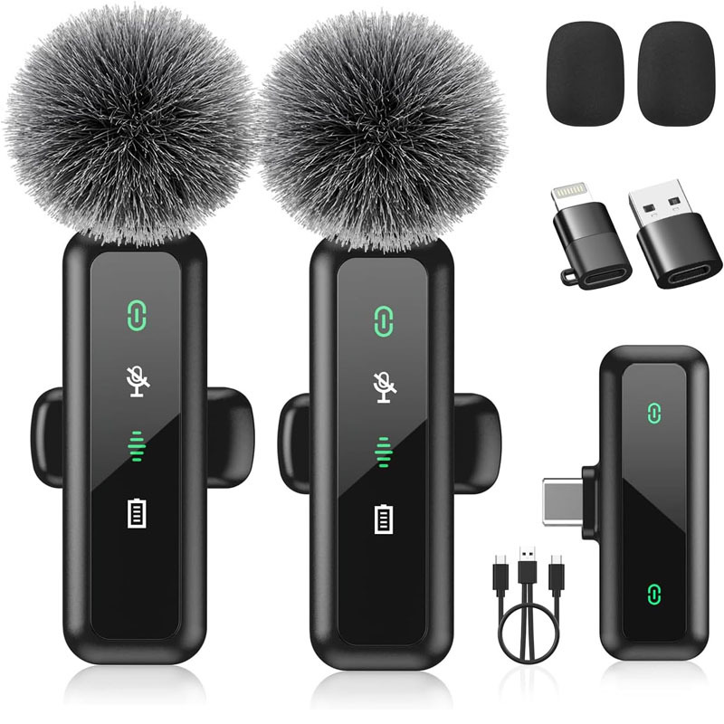 Private Model H63 Wireless Lavalier Microphone Outdoor Live Broadcast Noise Reduction Video Shooting Microphone Microphone Noise Reduction Upgrade